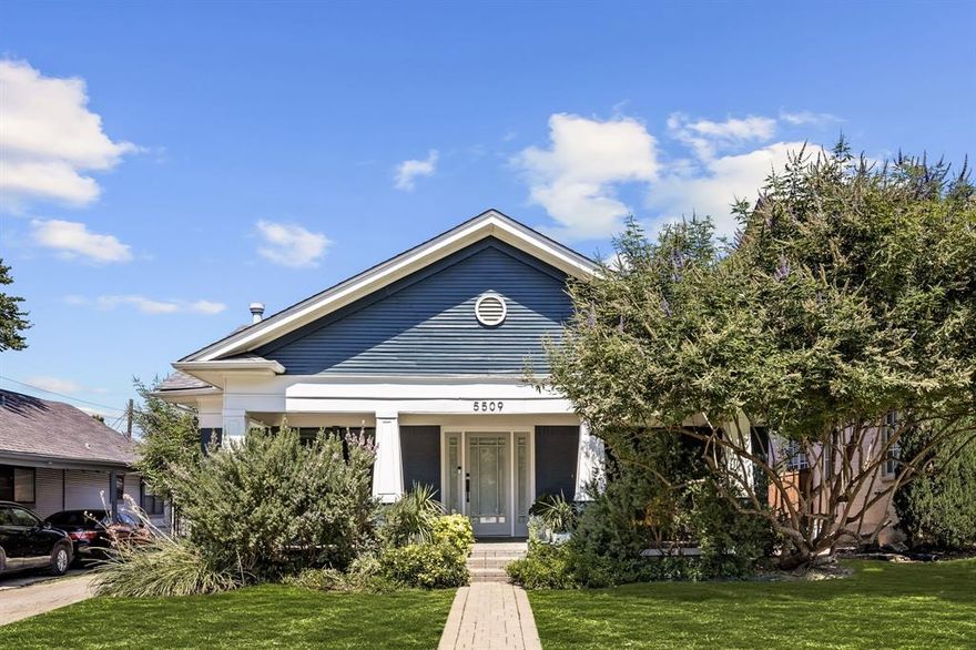 Located in the heart of the coveted M Streets, this East Dallas gem has been completely renovated in 2024 with over $100K of thoughtful updates. The stunning kitchen and bathrooms were taken down to the studs and reimagined with all new appliances, custom cabinetry, quartz countertops, designer tile, modern lighting, and sleek finishes. All windows in the home have been replaced, filling the interiors with natural light and energy efficiency. Outside, enjoy a brand-new cedar fence, electric gate with alley access, and freshly paved driveway. A new composition roof with a transferable warranty through 2034 was installed in 2019, as well as a new HVAC – replaced with a 5 ton Trane unit, including ductwork. In addition to the updates, this home has 2 living spaces, 3 spacious bedrooms and 2.5 baths. This home is truly move-in ready, blending modern upgrades with the timeless charm of one of Dallas’s most beloved neighborhoods.