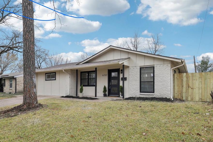 **Back on Market Due to Buyer’s Financing Falling Through!** 

Qualifies for 3% down no PMI program! Great opportunity to get into a home at a great price. This stylishly updated 3-bedroom, 2-bathroom home blends timeless charm with modern comfort - now featuring a brand-new roof (2025)! Set on a generous 7,500 SF lot in a quiet, established neighborhood, it offers an open-concept layout ideal for both relaxed daily living and entertaining guests.

Interior highlights include durable wood-look vinyl flooring, sleek quartz countertops, fresh paint, and a bright kitchen that connects effortlessly to the dining room, anchored by a striking light fixture. The kitchen comes equipped with an electric range, vent hood, and included refrigerator - ready for your next home-cooked meal.

Additional features: brand-new roof (2025), refrigerator included, window blinds throughout, 2-car driveway.

Just 15 minutes from Downtown Dallas, this move-in ready home delivers space, style, and convenience - all at exceptional value.