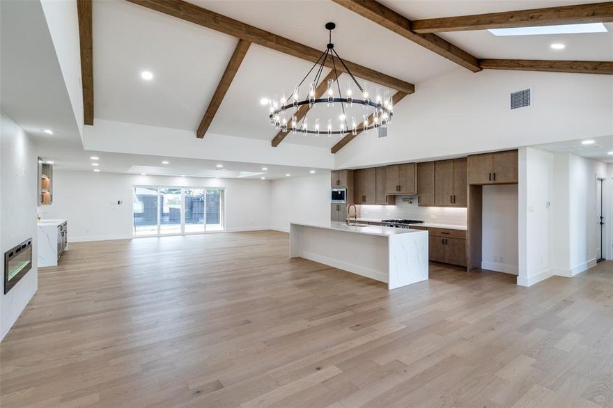 Stunning Remodeled Home
Nestled on a quiet, tree-lined street in Dallas highly sought, this completely reimagined residence offers the rare opportunity to own what truly feels like a brand-new home in a established neighborhood. taken down to the studs and thoughtfully expanded, no detail was overlooked in this full-scale renovation-featuring all new electrical, plumbing including full cast iron replacement, roof, and major systems such as HVAC and tankless hot water heater for total peace of mind. the redesigned floor plan introduces additional square footage, creating a seamless blend of modern functionality and elevated design. Inside, the home is defined by clean lines , abundant natural light, and high-end finishes throughout. The chef's kitchen anchors the space with quartz countertops, custom cabinetry, and full suite of new appliances. A dedicated bar with a build-in wine cooler adds a layer of sophistication, while wide-plank wood flooring runs throughout the home. thoughtful upgrades continue with a smart doorbell system, LED-lit bathroom mirror, and designer lighting and celling fans throughout. Located near a wide range of private schools, this property is ideal for families seeking both style and confutable.