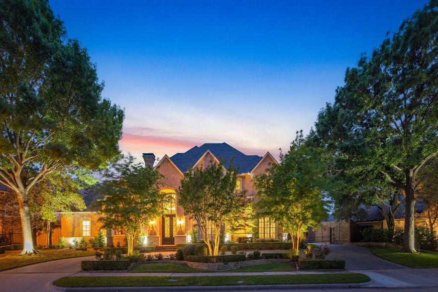 Intuitively designed Robert Balkman Custom Home with elegant curb appeal tucked away in quiet cul-de-sac of prestigious Lakeside. Meticulously maintained 6269 sqft home boasts detailed millwork, extensive built-ins, abundant hardwood flooring, exceptional finish out & tons of storage in a naturally flowing floorplan. The grand entrance is an entertainer’s dream with its sweeping curved staircase, formal living areas & double-story panoramic windows overlooking the resort-style pool, spa, gazebo & outdoor living areas. Chef’s kitchen with Thermador appliances, large island, 3 walk-in pantries, butler buffet, secondary staircase & adjacent planning room open into the family room, walk-in wet bar & convenient cabana bath. Primary suite, 2nd large ensuite bedroom & study or library downstairs. 3 large ensuite bedrooms with walk-in closets, living or media room, flex room & huge storage room upstairs. A private backyard oasis & gated side-drive complete this well-planned, luxurious home.