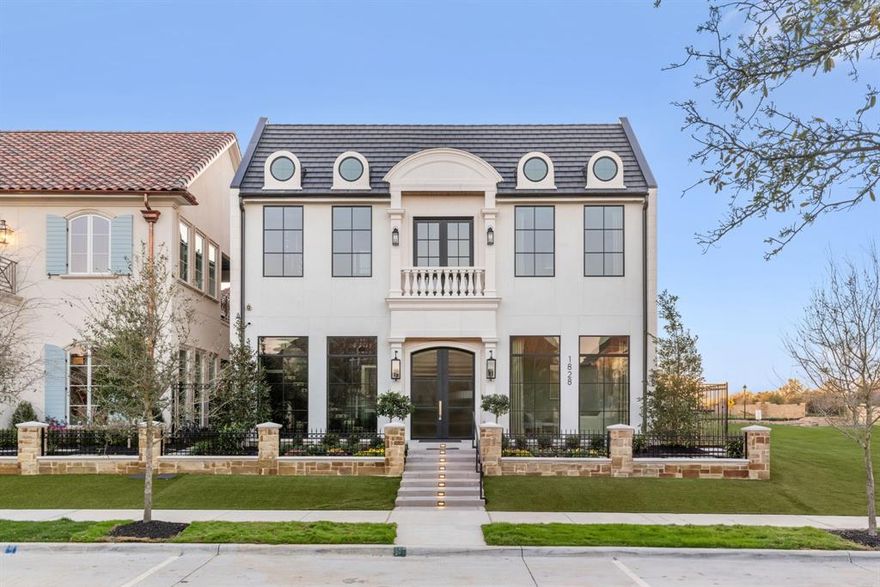 209 La Rambla Court is the true definition of transitional Mediterranean luxury, located within Southlake's newest premier development, Carillon Parc! This European influenced masterpiece proudly built by Kensington Custom Homes showcases an open floor plan of 5,239 Sq Ft, 5 bedrooms, 5.1 bathrooms, and a 2 car garage. This thoughtfully designed two-story home features stunning craftsmanship and architectural details throughout including soaring ceilings, high end finishes, and designer lighting.  The open floor plan offers a seamless flow where the first floor showcases a spacious great room with 72 in linear fireplace, upscale dining featuring Thermador temperature controlled wine coolers, and an upscale kitchen with premium appliances. Discover flexible spaces throughout this floor plan that can serve as a study, media room, or guest accommodation. The second floor, accessible by an elevator or stairs, is an entertainer's dream, showcasing a secondary living area, fully equipped bartop and entertainment area! Find a secondary expansive primary suite featuring a luxurious ensuite bathroom with a glass walk in shower and custom walk-in closet. Completing the second floor are two additional bedrooms, each with ample closet space with ensuites. This home is a harmonious blend of innovation and sophistication. Control4 Smart Home Automation, a Generac backup Generator and an electric vehicle charging station are some of the latest technology features that sets the home apart! Enjoy the exclusivity of a private neighborhood while being just steps away from Carillon Parc's curated collection of boutique shopping, fine dining establishments, tranquil green spaces and scenic walking paths. Easy access to Southlake's renowned CISD education system, championship golf courses, and Southlake Town Square.