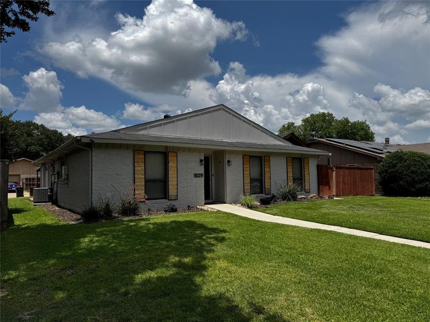 Welcome to this gorgeous gem in Plano! Modern, spacious 4 bedroom 2 bath updated home with a gorgeous pool and amazing outdoor living area. SPECTACULAR outdoor area with outdoor kitchen, tv's, fans and lightings with a massive gazebo leading to the pool. Home is located within walking distance to trails, parks, and schools. NEW HVAC, pool liner, lights, and more in last 5 years. Solar panels on home with transferable warranty to new owners, Electricity bill is essentially zero. This home is bright and open with great lighting and flows seamlessly from living area to bedrooms. New doors vanities, and other additions added to the home. Indoor coffee-bar area with additional cabinet counter space. No carpet anywhere, all new LPV flooring throughout the house. 4 bedrooms with the 4th room having a mini kitchenette. Plenty of storage remains. Walk to the beautiful trails and come home to your amazing pool and enjoy. Solar panel contract to be assumed, ask for details.