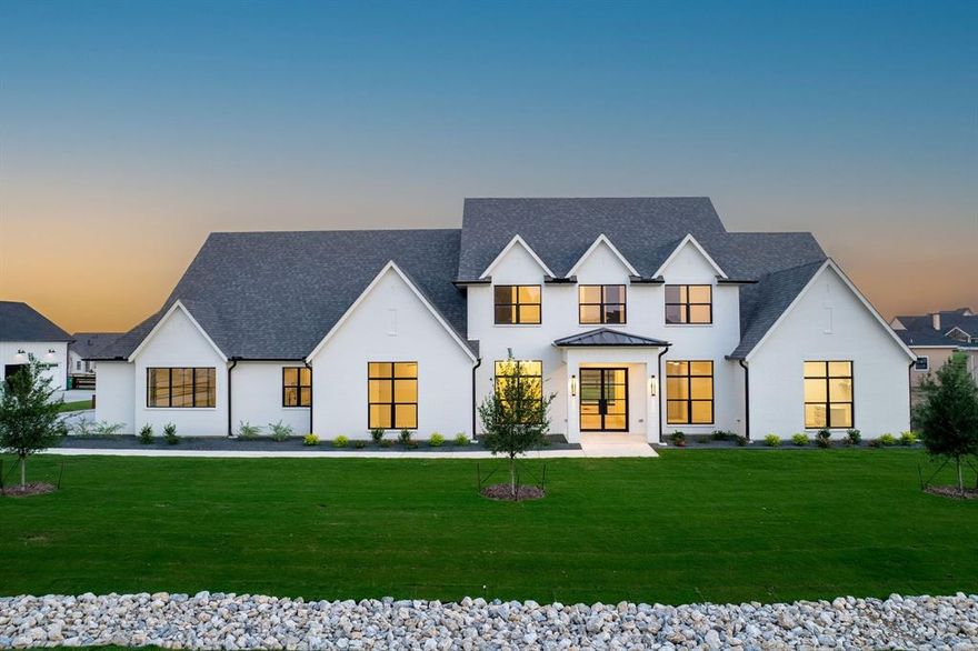 This exceptional new luxury home by Independence Custom Homes is designed with purpose and function. Offering 4,247 sq. ft. of living space, it sits on a one acre lot with breathtaking sunsets and sunrises. Every detail has been thoughtfully crafted, from the intricate custom trim throughout to the high end finishes and hardware that elevate every space. The builder is known for energy efficient homes and careful site preparation, with features and attention to detail that go beyond what’s immediately visible a standard they have consistently maintained for over 25 years.

The large open chef’s kitchen features a luxurious eat in booth, perfect for casual meals or morning coffee with a view. This home also provides versatile living spaces for modern lifestyles. The flex room can serve as a media room, game room, or additional bedroom. Upstairs, a spacious game room is complemented by a bedroom with a private study area, ideal for family or guests. With five full bathrooms, each space is designed for comfort and luxury.

The primary suite is a true retreat, featuring a steam shower and infrared sauna for ultimate relaxation. Outdoor living is equally inviting, with a fireplace, XL Green Egg, gas grill, pool bath with sink, and plenty of space to entertain or unwind while enjoying the stunning sunsets and sunrises.

This is more than a home; it’s a dream realized in Northlake. Your next chapter begins here.