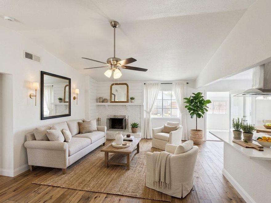 Located in the Browning Park neighborhood of Haltom City, this 3-bedroom, 2-bathroom home offers 1,196 sq ft of living space built in 1973. The property features a functional layout with a spacious kitchen, large fenced backyard, and central heating and cooling.

Recent renovations include full interior paint, new luxury vinyl plank flooring, upgraded light fixtures, and updated bathroom vanities. The kitchen has new countertops, painted cabinetry, and modern hardware, creating a clean and move-in-ready presentation.

Situated on a 7,728 sq ft lot with no HOA, this home provides convenient access to local schools, parks, and major roads. Whites Branch Park is within walking distance and offers open recreation areas and walking paths.