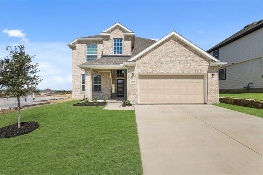 Welcome to Rocky Creek Crossing, Legend's newest community in Fort Worth, TX! The Campbell floor plan is a spacious 2-story home with 5 bedrooms, 3.5 bathrooms, a study, and a 2-car garage. This home has it all, including a fireplace, wrought-iron spindles at the staircase, and vinyl plank flooring throughout the common areas. The gourmet kitchen is sure to please with 42-inch white cabinetry, quartz countertops, and stainless-steel appliances! Retreat to the first-floor Owner's Suite featuring a beautiful bay window, quartz countertops, and a spacious walk-in closet! Don’t miss your opportunity to call Rocky Creek Crossing home, schedule a visit today!