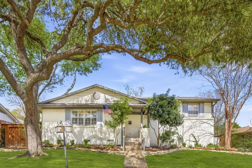 If you’ve been looking for a home with character, charm, and a backyard that feels like a private retreat, this Lake Highlands gem delivers.

Surrounded by mature trees, the home’s unique split-level layout creates bright, welcoming spaces filled with natural light. The main living room features custom built-ins, while the refreshed kitchen offers updated countertops, fresh paint, and newer appliances.

With four bedrooms and multiple flexible living spaces, the layout adapts easily to modern living. Bathrooms were fully renovated to the studs in 2020, and major updates include a new roof and HVAC system with UV filtration installed in 2021.

Out back, the home truly shines. A spacious deck, fire pit, and beautifully landscaped yard create the perfect setting for relaxing evenings or entertaining friends. The detached 16’ x 10’ finished shed provides an incredible bonus space—ideal for a home office, gym, or creative studio.

All of this in the heart of Lake Highlands, just minutes from parks, dining, and neighborhood favorites.