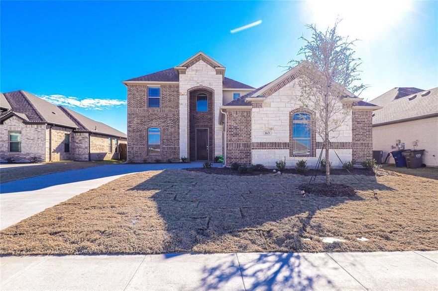 Welcome to the Red Oak Creek Bend Subdivision, where the impressive Barberry floor plan awaits! This 4-bedroom, 2.5-bath home with a main-level primary room offers luxury & functionality. As you enter, you'll be greeted by an open & spacious floor plan that seamlessly connects the living area, dining space, & gourmet kitchen with granite countertops, breakfast bar & study. The primary room on the main level offers convenience & privacy, featuring an ensuite bathroom with dual vanities & walk-in closet. Upstairs, you'll find three additional bedrooms, along with a large game room & loft area provide endless possibilities for entertainment or relaxation. Step outside to the covered patio and private backyard, providing a serene outdoor oasis for your enjoyment. With its desirable location in the Red Oak Creek Bend Subdivision, this home offers both modern elegance & comfort. Energy efficient with spray foam insulation & smart home features! Move-in ready!