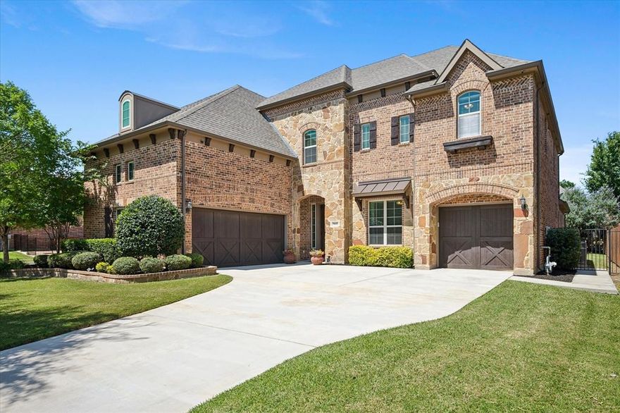 Welcome to luxury living in Heritage! In the highly sought-after Bluffs at Heritage, this stunning 5-bedroom, 4-bathroom Standard Pacific Home offers the perfect blend of elegance, comfort, and functionality in the heart of Keller ISD. Situated on a premium lot, this beautifully designed two-story home features soaring ceilings, abundant natural light, fresh interior paint, and carpet replaced in 2026, creating a truly move-in-ready experience.
Designed for both everyday living and entertaining, the open-concept floorplan showcases a spacious Family Room with an upgraded stone fireplace, a gourmet chef’s kitchen with upgraded appliances, six-burner gas cooktop, granite countertops, designer backsplash, oversized island, butler’s pantry, and an inviting breakfast area overlooking the outdoor living space. The downstairs primary suite offers a private patio door, spa-inspired bath with upgraded granite, tile, double shower, and a large walk-in closet.
The main level also includes a dedicated study w custom built-in bookcase, formal dining, guest bedroom, and a utility room w cabinetry and sink. Upstairs you’ll find three spacious bedrooms, a lg gameroom, loft w built-in desks, window seat, and an incredible media room featuring a 10-ft screen, projector, and surround sound system.
Step outside to your private backyard retreat complete w an expanded covered patio, outdoor kitchen w grill, refrigerator, outdoor fireplace prewired for TV, stone accents, upgraded landscaping, and raised flower beds. Additional luxury features include hardwood stairs, cedar garage doors, upgraded lighting & fixtures throughout, holiday lighting package, hard-wired ethernet in all bedrooms, wet bar w sink & refrigerator, and upgraded garage door openers.
Located near top-rated Keller ISD schools, shopping, dining, golf, parks, pools, trails, and major highways, this exceptional Heritage home delivers luxury living in one of the most desirable communities in North Fort Worth and Keller.