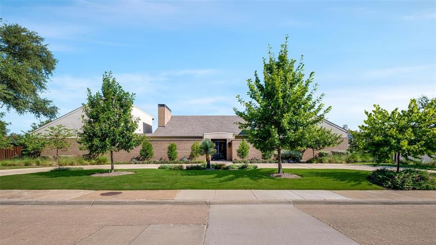 Sleek and sophisticated yet warm and inviting, this one-story home was completed in 2021. Although it was built to replicate the original home that was on the property, no portion of the old home was retained. The seamless design and thoughtful amenities add tremendous value. Iron gates contribute a sense of privacy as you enter the peaceful, low maintenance front courtyard, highlighted by a fountain and landscape lighting. This residence boasts impressive indoor and outdoor entertaining spaces, enhanced by Control4 smart home systems for superior sound and lighting control. With fiber optic wiring and a generator, the home offers modern convenience and reliability. There are four bedrooms, three full bathrooms, and one half bathroom, all arranged within an open floor plan featuring high ceilings. Custom cabinetry provides ample storage throughout the house, including a butler’s pantry and a wet bar for added functionality. The gourmet kitchen is equipped with premium appliances ideal for culinary enthusiasts. The spacious primary bedroom includes motorized shades and direct access to the pool and hot tub area, while the primary bathroom features a triple shower with waterfall and steam options, a Vibracoustic tub, heated floors, and a heated towel rack for luxurious comfort. The split bedroom layout offers flexibility; notably, one bedroom comes equipped with Dolby surround sound and cork wallpaper, making it perfect for use as a media room. The half-acre lot showcases an expansive backyard with a pool, hot tub, firepit, exotic hardwood deck, and a motorized pergola-covered grill area—ideal for outdoor gatherings. A pristine attached three-car garage offers substantial attic storage above to meet all organizational needs or potential for future additions.