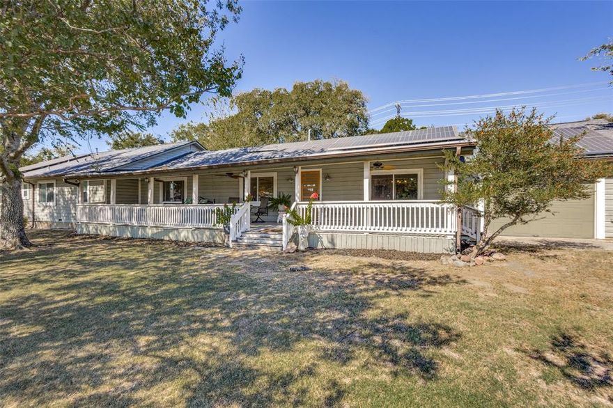 Incredible opportunity if you are looking for a multi-generational property, an investment property, or both! Over 1.2 acres in McKinney, and zoned to McKinney ISD, with easy access to SH 121, I-75, and Hwy 380. The main home offers over 2,400 sq ft with 5 bedrooms, 3 full bathrooms, and 2 living areas.  Flex space between kitchen and garage, currently used as a hair salon, is a great option for multiple uses.  You'll notice the beautiful wood flooring upon entry and immediately be drawn to the recently renovated kitchen.  Features include formal dining room, two living areas, one with a cozy fireplace and access to the back porch, and an over-sized laundry room.  Recent paint, door hardware, and bathroom faucets add to this already amazing home.  Solar panels save you on utilities, ensure you have power during outages, will be paid off by seller at closing. The 1,800 sq ft manufactured home includes 3 bedrooms, 2 baths, a formal dining area, and an over-sized back deck that can accommodate large gatherings. The split bedroom layout provides a private master suite separate from the other two bedrooms.  This is an ideal home for family, guests, or tenants.