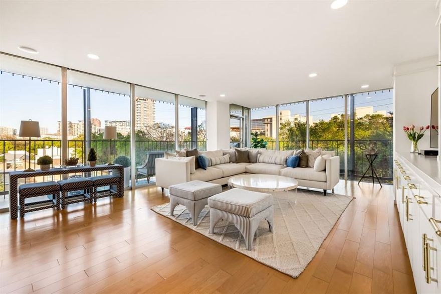 Set behind the iconic Katy Trail, this beautifully renovated 2-bedroom, 2-bath corner residence at Park Towers offers the perfect blend of luxury, comfort, and convenience. Spanning 2,293 square feet on the 6th floor, the home is filled with natural light, featuring a crisp white palette, expansive living spaces, and an exceptional floor plan designed for both everyday living and entertaining.

The spacious living area flows seamlessly to a large private balcony showcasing stunning skyline views, while both bedrooms offer generous proportions and beautifully updated bathrooms. The recently renovated interior is complemented by high-end finishes, including new Thermador appliances with double ovens and a warming drawer.

Residents enjoy true resort-style living with premier amenities, including a sparkling pool, state-of-the-art fitness center, elegant entertaining spaces, guest suites, library, and pet-friendly areas. With 24-hour concierge and doorman service, valet trash, dry cleaning services, and HOA dues covering all utilities except internet, this home delivers effortless, lock-and-leave living in one of Turtle Creek’s most desirable communities.

This rare offering combines privacy, protected views, and unmatched service—making it a standout opportunity in the heart of Dallas.