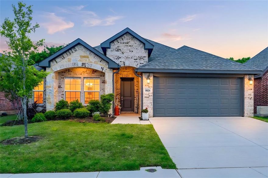 9824 Mescalbean Boulevard showcases one of the most sought-after floorplans in the subdivision—known for its functionality, flow, and everyday livability. This beautifully maintained 3-bedroom, 2-bath home offers a bright open-concept layout, perfect for modern living and entertaining. Natural light fills the spacious living area, seamlessly connecting to the dining space and well-appointed kitchen, creating an ideal setting for gatherings or quiet evenings at home. Designed with comfort and convenience in mind, the split-bedroom layout provides privacy, while the primary suite offers a relaxing retreat. Step outside to a large backyard with covered patio, perfect for outdoor entertaining, pets, or future enhancements—adding both lifestyle appeal and long-term value. Located just minutes from shopping, dining, and major highways, this home offers an easy commute and is approximately 10 minutes from Fort Worth, giving you quick access to top restaurants, entertainment, and cultural attractions. Nearby parks and green spaces further elevate the lifestyle, making this an ideal setting for buyers seeking both convenience and community.

A rare opportunity to own a highly desirable plan in a prime location—schedule your private showing today.