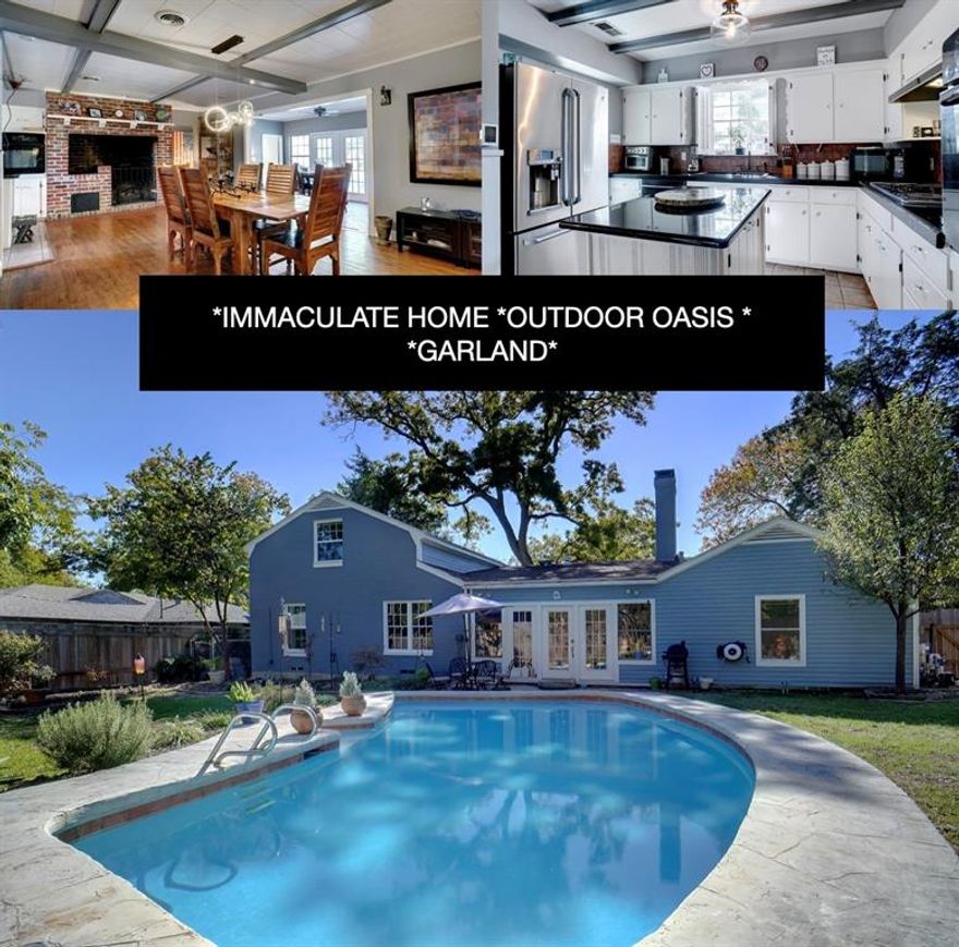 ORCHARD HILL ESTATES*2493 SQ FT PER APPRAISAL SKETCH*SALT WATER PLAY POOL*APPROX $30.000 SINCE SELLER MOVED IN 2021* REPAINTED INTERIOR & EXTERIOR=$3000*HVAC(TRANE)=$17000*DUCTWORK*INSULATION ADDED=$1500*ALL LIGHTS & CEILING FANS=$2000*POOL SKIMMER=$750*TREES TRIMMED=$1900*SOLAR LIGHTS=$300*LANDSCAPING=$4000*GARAGE DOOR OPENER=$400*TANKLESS WATER HEATER=$5500*GLASS DOOR=$600*SALT WATER SYSTEM=$900*HAYWARD POOL PUMP=$1500*STORM DOOR*FORMAL DINING FIREPLACE W-HOOK - COOK IF NEEDED IN EMERGENCY*LED LIGHTING*OPEN FLOOR PLAN*FRONT LIVING-BAY WINDOW NATURAL LIGHT*ALL HARDWOOD EXCEPT TILE IN BATHS*BATHS UPDATED W-VANITY, GRANITE COUNTERS, COMBO SHOWER & TUB, VESSEL SINKS*STUDY W-HARDWOODS*MOSTLY NEW WINDOWS WITH TILT-IN CLEANING*SUNRM ADJACENT TO LRG DINING W-FIREPLACE*2ND DINING W-BRICK PAVER FLOORING USED AS SUNRM COULD BE 2ND LIVING FRENCH DOORS TO POOL *FIREPLACE HAS A GRILL & SWINGING HANDLE FOR POT COOKING, BRICK SURROUND, WOOD BURNING*UTILITY-COMBO PANTRY*