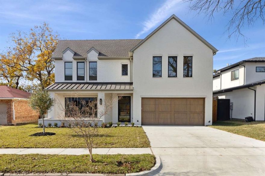 AVAILABLE NOW! Experience expert design in Draper Custom Home’s latest Midway Hollow offering. No details were spared in this home which features vaulted ceilings, wood beams, white oak floors, a chef’s kitchen with eat-in dining, 2 LRs, flexible formal dining-study, 5 bedrooms, 4 plus 2 half baths, 2 fireplaces, an outdoor kitchen. All designed with entertaining in mind. Luxury resorts in Santa Barbara inspired the primary suite. Vaulted ceilings, inviting windowscapes, luxury stones offer the relaxation owners crave. Thoughtfulness toward lifestyle and livability is unsurpassed in this Midway Hollow home...all conveniently located to private schools, highways and Dallas’ best shopping and restaurants.