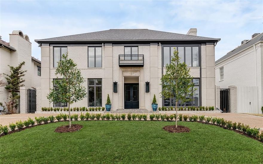 Freshly redesigned and reimagined, this stunner on Stanhope is one you won't want to miss! Upon entrance, the foyer is flanked by the study and formal dining, and directly leads into the open-concept kitchen and living room. The kitchen boasts an oversized island, SubZero appliances, and breakfast nook. Upstairs you'll find all 4 bedrooms, an exercise room, and the utility room. The primary bathroom features oversized dual vanities, while the primary closet features an oversized island. The palette of this home is neutral and agreeable, with an abundance of natural light flowing throughout.