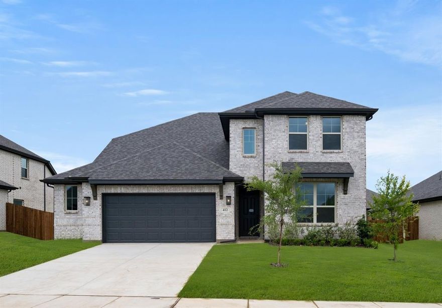 MLS# 21131557 - Built by HistoryMaker Homes - Apr 2026 completion! ~ LONE STAR SALES EVENT - Texas-Sized Savings on Move-In Ready Homes - Get 4.99% Fixed Rates, up to $15,000 toward Closing Costs, and a FREE Move-In Package including fridge, washer, and dryer for a limited time only! The Sequoia II is a spacious and inviting 2-story home that blends modern design with functional living. With 4 bedrooms and 3 bathrooms, this open floorplan provides plenty of room for family living and entertaining. The heart of the home is the expansive living and dining area which flow seamlessly into the spacious kitchen—ideal for both casual meals and grand gatherings. The primary bedroom is on the first floor along with a second bedroom, perfect for guests, an office, or workout room. An upstairs game room offers a versatile space for recreation or relaxation. Step outside to enjoy the covered patio. The 2.5 car garage provides ample room for vehicles, storage, or hobbies.