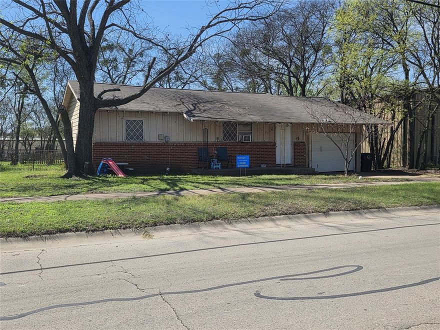 So many options. Full of possibilities and packed with potential, this 2-bedroom, 1-bath, 1 car garage home in Cleburne can be yours.  Whether you’re looking for your 1st home, wanting to down size or build your investor portfolio. This home is ready for a new owner to add their personal touch and restore its full sparkle. Home features a large kitchen. Utility room for full washer and dryer.  Nice fenced backyard. Conveniently located near schools, parks, shopping, and downtown amenities. Home is leased to long time tenant. Home can also be packaged with 5 other homes that are offered for sale as well. All MLS# for properties offer for sale 21206881, 21211282, 21211302, 21214411. 21214430 and 21214445. Home and property are being sold “as-is” “where-is”.