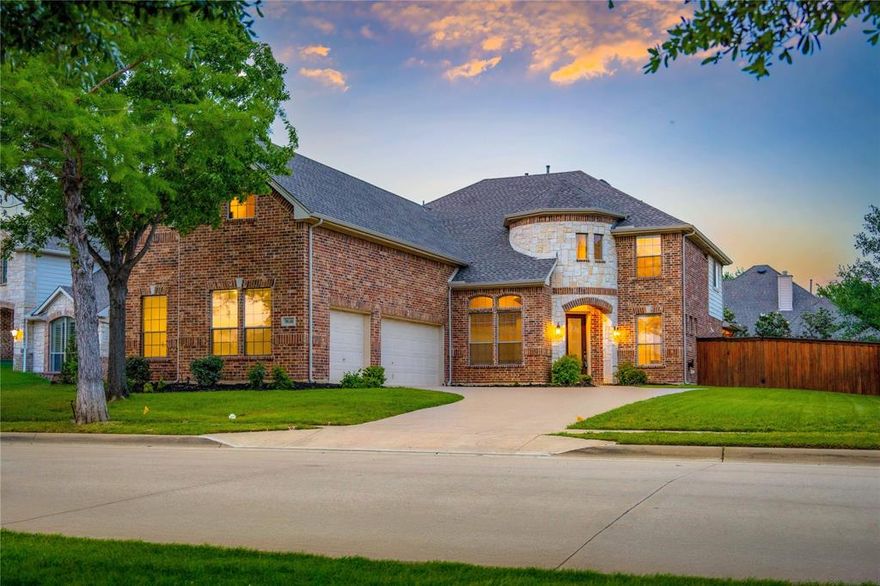 Park-Front Living Meets Unmatched Convenience in Keller ISD. Rare opportunity to own a meticulously maintained home directly facing Barksdale Park! Step out your front door and onto the jogging trails or enjoy the serene park views from your windows. This stunning residence features a light-filled, open floor plan highlighted by rich hardwood floors across the first level and soaring vaulted ceilings in the main living area. The heart of the home is a spacious chef’s kitchen boasting granite countertops, perfect for hosting large gatherings. With 5 oversized bedrooms plus a private office, there is space for everyone. Entertainment is a breeze in the massive oversized media room, while the unique wrap-around attic space provides an abundance of easily accessible storage. Outside, enjoy a sprawling, oversized backyard—a blank canvas for your dream pool or garden. Recent updates include a new roof (2023) for peace of mind. Located just 2 minutes from HEB and premium dining, and less than a mile from I-35W, this home perfectly blends tranquility with easy access to everything you need