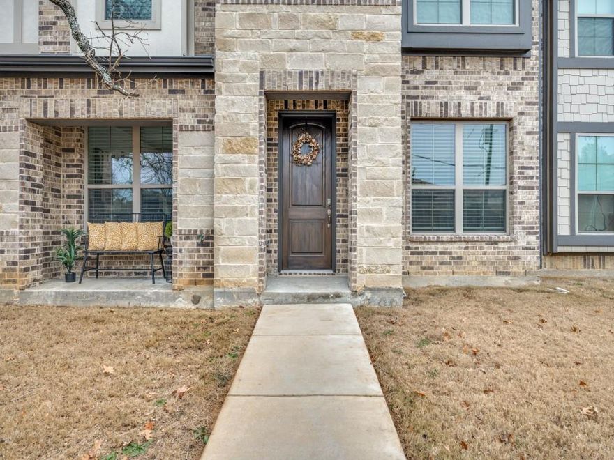 Welcome to effortless living in this stunning townhome located in the highly sought-after Preserve at Kelly Elliot community! This beautifully designed residence offers the perfect blend of modern luxury and low-maintenance lifestyle. Enjoy the convenience of HOA-maintained yard space—no mowing required! Take advantage of the community dog parks, perfect for your four-legged family members. Step inside to discover an expansive open-concept living area featuring sleek vinyl flooring throughout. The gourmet kitchen boasts gorgeous granite countertops and a center island—ideal for meal prep and entertaining and a refrigerator that stays with the tenant.  Flowing seamlessly into the dining and living spaces, this floor plan is perfect for both everyday living and hosting guests. The oversized primary bedroom is a true sanctuary, complete with a versatile nook perfect for a home office or workout space, plus a charming window seat for reading or relaxation. The spa-like primary bath features a separate whirlpool tub, spacious walk-in shower, dual vanities, and a giant walk-in closet. Two generously sized secondary bedrooms share a convenient jack-and-jill bathroom—perfect for family, roommates, or guests. Laundry room comes with washer and dryer and is conveniently located upstairs with the bedrooms. The upstairs landing offers incredible flexibility as a game room, home gym, office, or kids' playroom. Make it your own! All appliances convey, including washer, dryer, and refrigerator—move-in ready! Schedule your showing today! Home is also for sale.