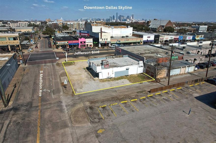 Value-add retail - redevelopment opportunity positioned along Jefferson Blvd just west of the Bishop Arts District. The ±1,344 SF building sits on a rare ±0.23-acre lot, offering exceptional potential for repositioning or future mixed-use development under flexible PD zoning. Zoned PD 316, Subarea 1 - multiple uses allowed included retail, office, flex, medical, restaurant, multi-family, mixed use, personal services, parking, and more. Located in the path of growth, this corridor is experiencing continued expansion as Bishop Arts demand pushes west, creating strong fundamentals for retail, restaurant, and live-work concepts. The site offers strong visibility, access, and traffic counts exceeding 10,000 AADT, making it well-suited for a variety of commercial uses. Ideal for investors, developers, or owner-users looking to secure a foothold in one of Dallas’ most dynamic submarkets.