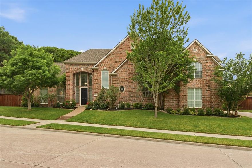 A standout in one of McKinney’s most sought-after communities, this beautifully updated home sits on a .24-acre lot in Meadow Ridge of Stonebridge Ranch and delivers the kind of presence you’re looking for right now. With 5 bedrooms and 4 bathrooms, you’ll appreciate the flexible layout, including the fifth bedroom with built-in desk and bookcases—perfect for a true home office or study.Your downstairs primary suite offers a private retreat, overlooking the backyard and pool, with a spa-like bathroom featuring a dramatic freestanding tub, separate shower, split vanities, and a generously sized closet.

Upstairs, you’ll find 3 bedrooms with ensuite baths as well as a massive game room with space to spread out. While the first floor is filled with natural light from recently installed windows that overlook the backyard, just step outside and you’ll see where this home truly stands apart—a custom pool plus spa and outdoor living area completed in November 2024 by Foley Pools, with over $120,000 invested to create your own private, resort-style retreat. Inside, brand-new hardwood floors, extensive fresh paint, and thoughtfully updated kitchen finishes give you a clean, elevated feel throughout. This is the one you’ve been waiting for!!