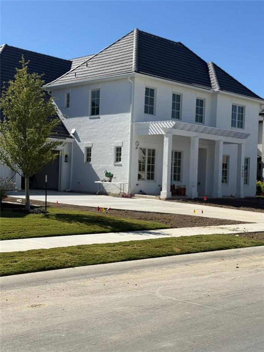 Gorgeous stunner...Traditional with a contemporary twist, high ceilings, tons of natural light in one of a kind Montrachet. Gated privacy with the most stunning views to the south from your back entertainment area. Huge yard with plenty of room for a pool and play area in beautiful surroundings. Soaring 12 foot ceilings in main living and vaulted to around 14' in the upstairs playroom make this live larger than its 4145 square feet.  From your living room, dining room, owner's suite and back porch, enjoy the perfect spot to catch up with family and friends, enjoy a beverage of choice, and simply relax in the most serene and natural setting available in this part of Montrachet. With owner's and a secondary bedroom suite on the main level, choices of how spaces are used abound.  Use one as an office, one as a formal dining and still have a flex space for a downstairs playroom or secondary dining area.  The choices are endless.  A bar connects the kitchen and dining spaces with formal spaces complete with a wine refrigerator, custom cabinetry and a sink option.  Top of the line built in appliances and a gas range with commercial venting make the chef's kitchen a truly special place to prepare meals or get ready for a party.  Upstairs, all bedrooms have their own private ensuite, and a sitting room for computer use or tv for kids keeps everything out in the open.  In addition, a huge game room with an extended play area will be the perfect spot to host your Super Bowl party, complete with a dry bar and entertainment area for snacks and buffet set ups during the big game.  This is a must see if you wish to live the Montrachet lifestyle close to area private schools, great shopping at Clearfork, and a quick commute to downtown Fort Worth. Community amenities include a pool, pickleball courts, parks, walking trails and more, all inside a safely gated perimeter.  Call for a private showing of this beautiful, classically styled home in W Fort Worth. It is simply beautiful!