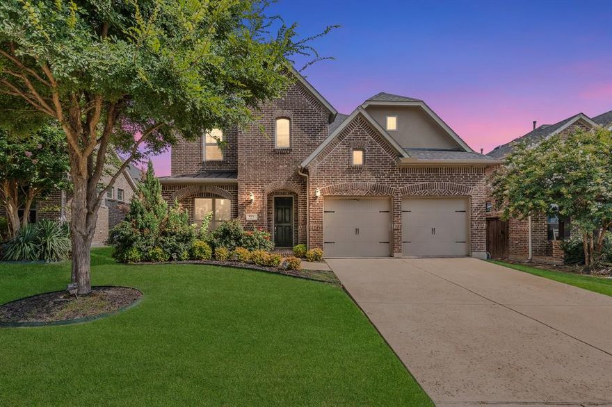 **Motivated Seller will consider all offers! Selling AS IS. Home is now vacant and no utilities on*** Beautifully upgraded home in the highly sought-after Trinity Falls community. Designed for comfort, function, and entertaining, this spacious layout offers versatile living with room for everyone. Step inside to an open-concept design filled with natural light and modern finishes. The gourmet kitchen boasts granite countertops, stainless steel appliances, and a large island overlooking the living and dining areas. A dedicated home office provides the perfect space to work from home, while the upstairs game room and media room offer endless entertainment options. A standout feature is the main-level secondary bedroom with an adjacent full bathroom—ideal for guests or multigenerational living. The private primary suite includes a luxurious en suite bath and ample closet space. Out back, enjoy the low-maintenance turf yard and covered patio with electric screen—perfect for outdoor dining, relaxing, or play, without the upkeep. Located in Trinity Falls, this home offers access to resort-style amenities including two pools, splash pads, playgrounds, fitness center, hike & bike trails, dog park, clubhouse, community events, and more—all nestled within 450+ acres of preserved green space. Don’t miss your chance to live in one of McKinney’s premier master-planned communities. Priced aggressively for a quick sale!