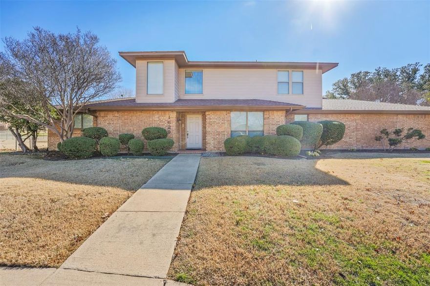 OFFER DEADLINE MONDAY, JANUARY 22nd at 6:00PM. Have you been looking for a well maintained home that's walkable to schools, church or simply central in the metroplex that actually has room to roam?  If so, you've found it! Welcome home to 1629 Walker Pl.  Upon entry you'll find a living room that is an ideal gathering space, featuring a cozy fireplace and large windows that offer panoramic views of the expansive backyard, covered patio and gardens. Next to this room is a bonus room that could be used as an office, media, game room or whatever your heart desires, formal dining room, and kitchen with breakfast nook.  Bedrooms are split with master suite down and 2 bedrooms upstairs.  This home proudly features an abundance of storage space, walk-in closets in every bedroom, an oversized 2 car garage, separate detached workshop with electricity, RV or Boat parking pad, dual patios and oh so much yard to run and play. This is a home you don't want to miss!