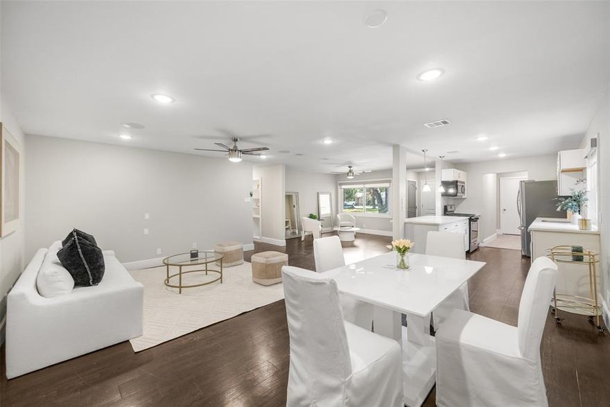 SELLER FINANCING IS NOT AVAILABLE.  Welcome to this beautifully renovated home in the highly sought-after Highland Meadows neighborhood of Dallas! This property offers the perfect blend of classic charm and modern functionality, with a full rehabilitation completed in 2020, making it truly move-in ready.
This home is a rare find, featuring 4 bedrooms, 3 full bathrooms, and 1,798 square feet of thoughtfully designed living space. No detail was overlooked in the 2020 renovation, which included major updates that provide both style and structural integrity. 
The interior showcases a sophisticated, like-new feel with fresh paint, new flooring, and all-new fixtures, lighting, and hardware. The chef-inspired kitchen is a showstopper, featuring brand-new cabinets and stunning quartz countertops.
The property also includes a spacious 2-car garage  with custom lighting and a private fenced yard. Situated in a fantastic location with a private yard, this home is the ideal choice for those seeking a turnkey property.
Additional updates include:  HVAC (2020), underground sprinkler system installed (2020), custom cabinets, epoxy and lighting garage (2020) Tile flooring (2020) smart switch installation, BOB fence and ORKIN pest service paid through 2029.
Don't miss the opportunity to experience the quality and value this home has to offer! Contact us today to schedule your private showing.