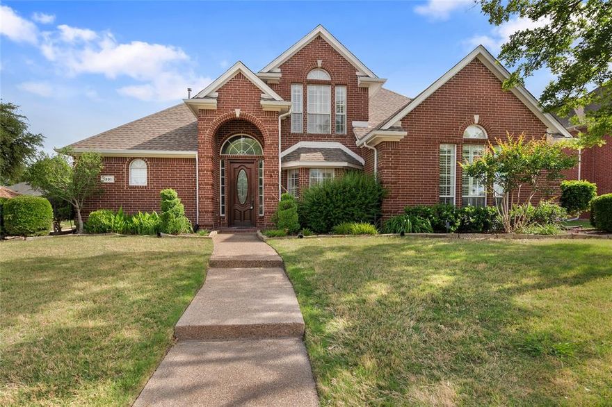 MULTIPLE OFFERS Sellers would like to inform all agents that the offer deadline is set for tomorrow at 12:00 PM. All interested buyers are kindly invited to submit their highest and best offers by that time. Thank you.

Beautifully updated corner-lot home in established Park Vista Estates with quick access to I-35, Hwy 121, and PGBT—most DFW destinations within ~30 minutes.

This 4 bed, 3 bath home features a bright layout with over $50K in upgrades, including fresh interior paint, new LVP flooring, new carpet, and updated lighting. Spacious corner lot offers added privacy, natural light, curb appeal, and a rare 3-car garage.

Living area with fireplace flows into the kitchen and breakfast area. Kitchen includes granite countertops, ample cabinetry, island, and stainless steel appliances with backyard views.

Formal dining and flexible living spaces allow for office or sitting area. Primary suite features a fully renovated bath with freestanding tub, frameless shower, quartz counters, dual vanities, and walk-in closet.

Upstairs game-media room with balcony overlooking backyard. Open patio and mature landscaping provide great outdoor space.

Additional updates: new dishwasher, oven, microwave, water heater, faucets, hardware, and wall plates.

Located ~5 minutes from H Mart Carrollton, dining, and shopping. Community offers pool, park, and walking areas. Quiet interior lot with easy access in and out.

Move-in ready with exceptional value, location, and upgrades.
