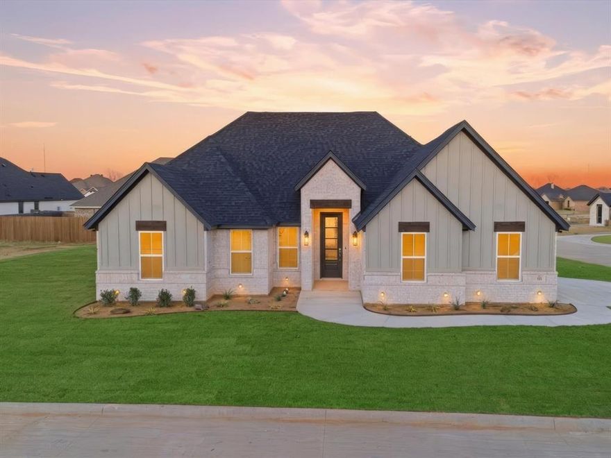 Builder is offering $5,000 in closing costs! Located in the sought-after Parks of Tolar community in Tolar, TX, 520 Calla Lily Way is a brand-new Ryco Homes build offering 4 bedrooms, 2 bathrooms, and approximately 1,900 square feet of thoughtfully designed living space. This functional, open-concept floor plan creates a seamless flow between the spacious living area, dining space, and modern kitchen, making it ideal for both everyday living and entertaining. The kitchen features quality finishes, ample cabinetry, modern countertops, and stainless steel appliances, all centered to keep everyone connected. The private owner’s suite is tucked away from the secondary bedrooms and includes a well-appointed ensuite bath with dual sinks, a large shower, and a walk-in closet. A split-bedroom layout adds privacy and flexibility for guests, a home office, or growing households. Built with energy efficiency and low-maintenance living in mind, this new construction home offers clean, modern design in a growing community served by Tolar ISD, just minutes from local conveniences while maintaining small-town charm.