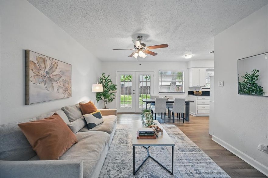 OVER $11,000 IN RECENT UPDATES HAVE BEEN DONE ON THIS 3 BEDROOM HOME IN THE HEART OF DENTON! Feel the charm the moment you step inside to new luxury plank flooring & baseboards, fresh paint, a recently replaced water heater, lots of windows for natural light & updated light fixtures & ceiling fans. Prepare meals in the pristine kitchen boasting granite countertops & recently installed stainless steel appliances, or end your day in the spacious primary suite featuring an ensuite half bathroom & sizable walk-in closet. Create lasting memories in your spacious backyard, featuring mature trees, a large patio & ample room for play. Close proximity to the vibrant Denton Square, offering an array of shopping & dining choices. Take a first-person look at this gorgeous home! Click the Virtual Tour link to see the 3D Tour!