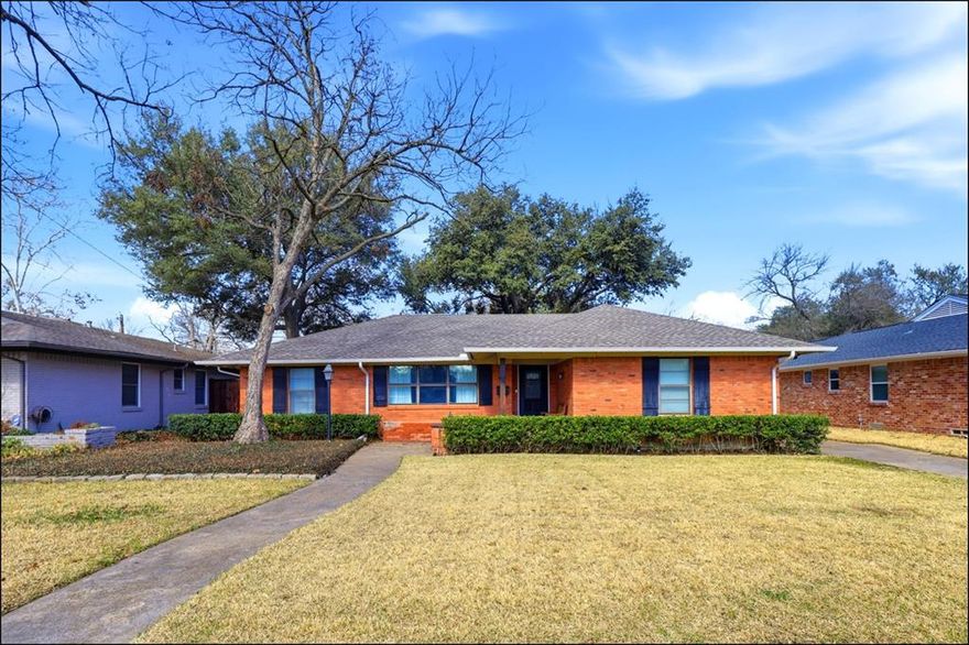 Welcome to this charming 3-bedroom, 2-bath home offering 2,199 sq ft of comfortable living space in the heart of Dallas. Thoughtfully designed with an open layout and classic details, the home features generous rooms and plenty of natural light for everyday comfort. The oversized lot and established neighborhood provide a sense of privacy and character, while being close to shopping, dining, and easy highway access for city living convenience. This property blends timeless style with a great location in one of Dallas’s desirable communities.