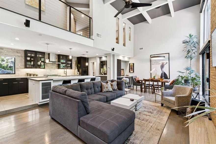 2934 Maple Springs Blvd-A Charming Dallas Residence with a Secret Garden

Nestled behind a private gate on a lush 0.4-acre lot in one of Dallas' most coveted neighborhoods, this remodeled estate seamlessly blends modern sophistication with timeless comfort. Architectural elegance shines through with a striking steel staircase and dual floor-to-ceiling fireplaces that define the open-concept living spaces. Expansive windows frame a serene backyard, complete with vibrant trees, blooming flowers, a tranquil water fountain, and abundant wildlife, offering a peaceful retreat that feels worlds away from the city. The formal sitting room, anchored by a stunning grand piano, invites cozy evenings with a favorite book or vinyl record. The chef’s kitchen, equipped with top-tier designer appliances, elevates culinary experiences with sleek, contemporary finishes. Upstairs, a spacious office with inspiring views of the lush backyard and living areas makes working from home a delight. The custom upstairs primary suite is a sanctuary tucked away from the maining living area, boasting a spa-inspired bathroom with dual shower including rain shower style over head design, windows providing natural light and boutique-style walkin closets, perfect for professionals or families seeking luxury and functionality. Outside, an expansive 1,850 sq ft patio, with three greenhouses, one for yard equipment, replanting and flower pot storage, and other is ready for power tools. Stone pathways weave through the meticulously landscaped grounds, enhancing the estate’s charm. Just minutes from Downtown Dallas, UT Southwestern, and the Medical District, this rare gem offers unmatched privacy, convenience, and modern luxury in one extraordinary package.

Furniture can stay with home for an additional fee depending needed items.