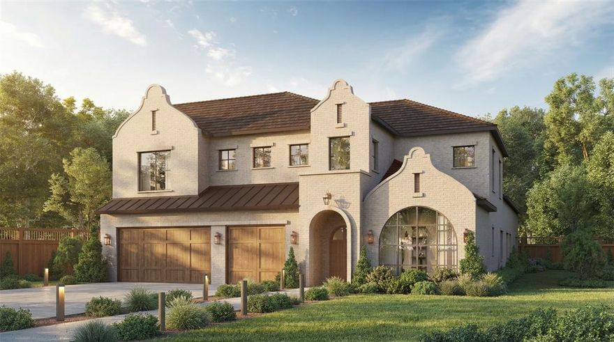 Hillside Luxury: New construction by Brickment Homes scheduled for June completion. This 4,375 sq. ft. brick masterpiece offers 4 bedrooms, 4.1 baths, and a rare 3-car garage in the heart of Hillside. A wide herringbone entry leads to a sun-drenched dining room with a floor-to-ceiling arched window. The seamless flow continues through a large butler’s pantry with a bar and sink into a gourmet kitchen featuring Carrera marble and a unique reeded-detail island. The living room impresses with cathedral ceilings and warm wood beams, overlooking an outdoor patio and kitchen. The functional layout includes a dedicated downstairs office, a mudroom with storage, and a separated primary retreat. Upstairs, find an expansive playroom with built-in shelving and a beverage center, plus three additional bedrooms each with en-suite baths. Sophisticated architectural touches like arched doorways and curved stairs elevate the luxury vibe throughout. Walking distance to Hillside Village retail and zoned for Lakewood Elementary.