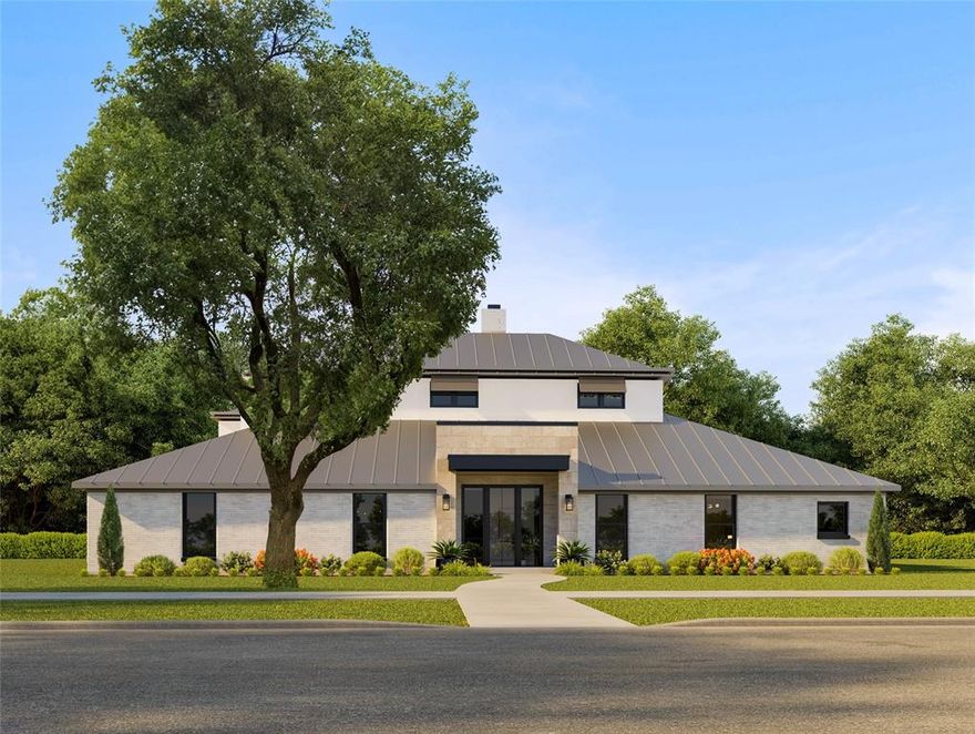 Builders personal home has been beautifully reimagined and renovated to include 5 bedrooms, 4 living areas and 6 full baths. Home offers elevated style and all the modern details in a organic cohesive manner. The design offers 2 very large living areas on the first floor complete with climate controlled wine room, wet bar with large gliding windows that open to a large backyard with heated pool, grill area and fireplace. The chefs dream kitchen has an open concept design with commercial appliances, waterfall island and an attached skullery. Both the primary suite and an additional bedroom are located on the first floor. A home gym with views of the pool are located on the first level. The second floor offers a back staircase that has access to guest quarters  The guest quarters offer a full kitchen separate living area with a full bath and walk in closet. Would be ideal for a STR option.
There is a large balcony, game room and 2 additional bedroom up. Both with a dedicated full bath. Special details included cork ceilings, designer tiles and iitalian marble counters. Located in the private school corridor, convenient to the Tollway, shopping and restaurants.