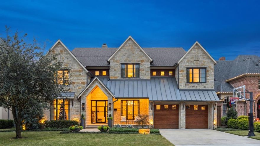 Step inside this masterpiece built in 2016,2017 and exquisitely updated and designed for luxurious family living. Nestled in the sweet spot of Preston Hollow this remarkable 6-bedroom home offers a very flexible floorplan and beautifully hits every note for lavish entertaining. The first-floor primary bedroom with fireplace and sitting area features an elegant primary bath completely renovated in 2024, with heated flooring. The first-floor executive office with ensuite bath could also serve as a down bedrm or exercise room.Gorgeous hardwood floors are throughout the home. The massive family room with soaring ceiling, a wall of windows to the outdoors and a fireplace, opens to the gorgeous kitchen and offers a wet bar, breakfast area, a mom’s office which also serves as an elevator-ready closet. Also down is a 500-bottle climatized wine room or additional walk-in pantry.The kitchen is a dream featuring lovely quartz counters, oversized island, lighted cabinetry, SubZ and Wolf appliances.The covered back porch with fireplace, provides motorized screens for outdoor comfort, adding an additional living area. The grill chef can enjoy double built-in grills, Wifi smoker. A large fully irrigated turfed yard is being utilized for kids soccer practice, with a 3-hole masters style putting and chipping green.The second floor of the home features the ease of a front and back staircase, boasts a gameroom outfitted with a wet bar and 3 additional ensuite bedrooms.The media room, adjacent to the game room, could function as the 6th bedroom providing 4 bedrooms up and 2 down.The advantage of a whole home Generac generator adds peace of mind with uninterrupted living. Additional exterior covered storage areas are located on each side of the home, elaborate google WiFi based camera system, home lightning arrest suppression system, low water tolerant plantings.The garage has the capability to add car lifts for the sports car enthusiast or there is a 3rd car option with alley entrance.