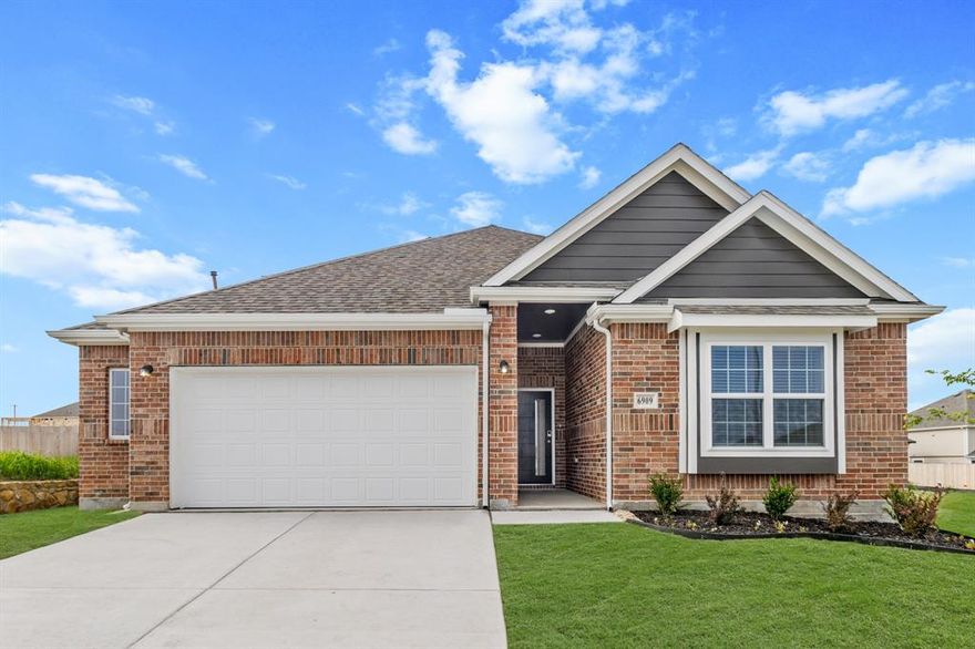 Welcome home to Rocky Creek Crossing, Legend’s newest community in Fort Worth, TX. The Lakewood is a spacious, 1.5-story new construction home designed to offer comfort, flexibility, and room to gather. With 5 bedrooms (4 down, 1 up), 4 bathrooms, a game room, formal dining room, and a 2.5-car garage, the layout provides space for both everyday living and special occasions. Vinyl plank flooring runs through the common areas, creating a cohesive and low-maintenance living space. At the heart of the home, the kitchen features a large island that opens to the family and dining rooms—making it easy to stay connected during meals and get-togethers. 42-inch cabinetry, granite countertops, and stainless-steel appliances offer a clean, timeless look built for everyday use. The secluded Owner’s Suite provides a peaceful retreat with granite countertops, a separate tub and shower, spacious walk-in closet, and a tray ceiling that adds subtle character without overwhelming the space. Outside, a covered patio offering a comfortable place to relax or unwind. Located in the Rocky Creek Crossing community, this affordable new home blends thoughtful design, modern finishes, and low-maintenance living—an inviting place to settle in and feel at home.