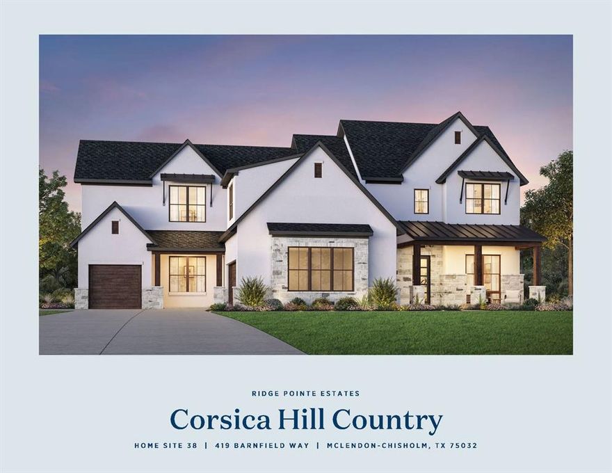 MLS# 21152523 - Built by Toll Brothers - Apr 2026 completion! ~ The Corsica home design offers an expansive two-story floor plan that features luxury living spaces. A two-story foyer with tray ceiling flows past a formal dining room and leads into a spacious two-story great room with soaring ceilings. A casual dining area offers direct access to a beautiful covered patio and overlooks the gourmet kitchen, complete with a large walk-in pantry and a center island. A private office is adjacent to the stunning primary bedroom suite that boasts dual walk-in closets and a spa-inspired private bath with dual vanities, a freestanding tub, a luxe shower with seat, and a private water closet. Upstairs a versatile loft is central to a media room, a covered balcony, and three secondary bedrooms, two with walk-in closets. An additional first-floor secondary bedroom suite offers a covered patio and a private bath. The Corsica also features easily accessible laundry, a powder room, and a convenient everyday entry. Disclaimer: Photos are images only and should not be relied upon to confirm applicable features!