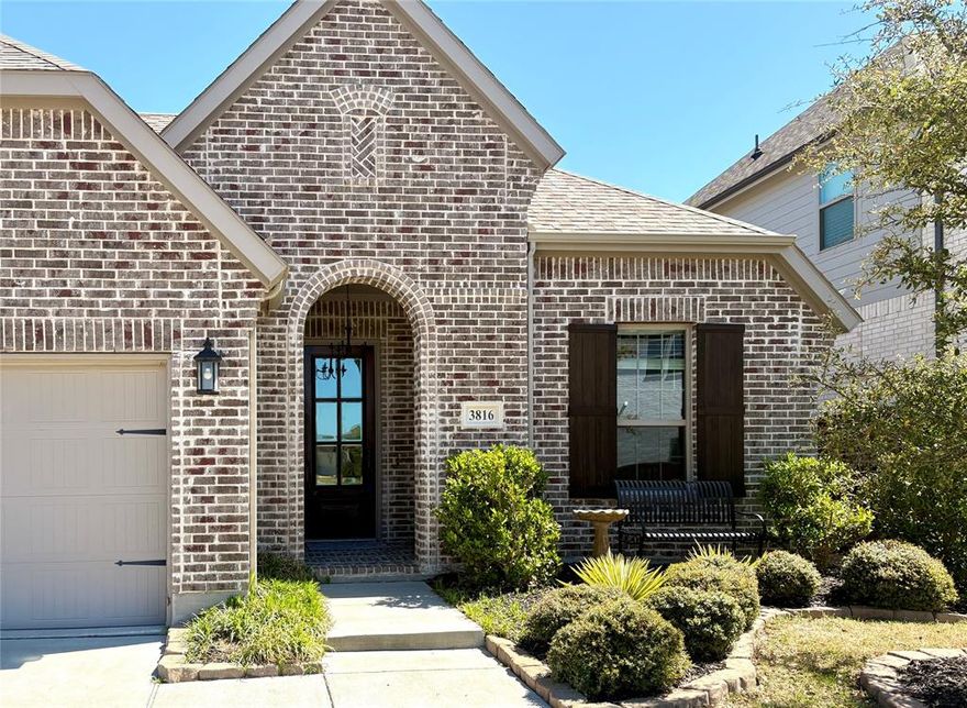 This immaculate one-story Drees Custom Home is like-new with 4 Bedrooms + Office or Separate Dining Room! The Cunningham floorplan is thoughtfully designed to feel larger by using every square inch perfectly. Stunningly beautiful hardwood floors and 10-foot ceilings. The primary shower is extra large. Includes all kitchen and laundry appliances, tankless hot water heater, and plenty of smart home features to keep your electric bills lower. Plenty of backyard grassy space with a nice covered patio. Residents of Timber Creek in McKinney enjoy a community with highly-rated public schools, swimming pool, firepit, playground, a fishing pond with a gazebo, and 25 miles of walking or hiking trails with tons of trees. The sunset views from the front door are too stunning to capture on pictures. Come see this unique and beautiful custom home before it sells.