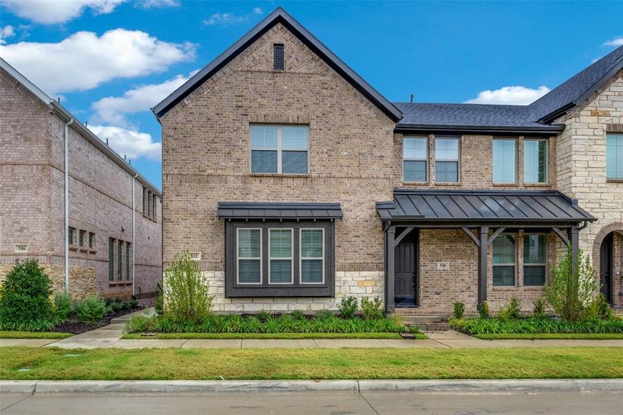 CB JENI HOMES DALTON II floor plan. STUNNIG END-UNIT HOMESITE. Walking distance to the ‘Back Porch’ hang out – a community amenity favorite! This luxurious 3-bedroom, 2.5-bathroom townhome offers modern living with a spacious layout and thoughtful design. The open-concept family room is perfect for entertaining, featuring a cozy atmosphere with an expansive window seat that invites natural light and extra seating. The gourmet kitchen is a chef’s dream, boasting sleek stainless-steel appliances, elegant countertops, and a stylish designer backsplash. Upstairs, a versatile game room separates the owner’s suite from two comfortable secondary bedrooms, ideal for movie lovers, sports fans, or gamers. The impressive owner’s suite features a spa-like shower and massive walk-in closet. This new construction home delivers luxury and comfort while offering a low-maintenance lifestyle. Ready to move NOW!