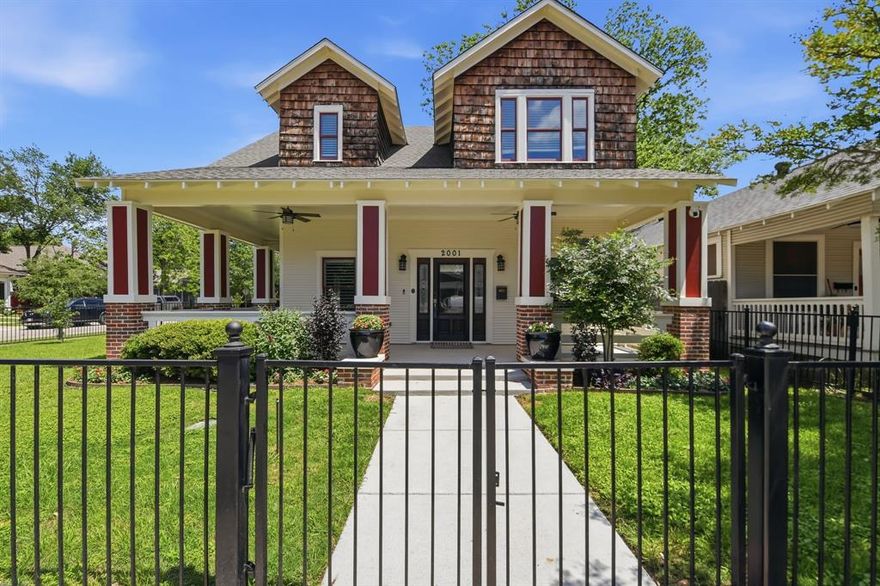 Step into the charm of yesterday with all the comfort of today in this beautifully crafted vintage-inspired home, built in 2017. Thoughtfully designed to capture the character of a classic residence, this home blends timeless architectural details with modern construction and amenities.

From the moment you arrive, you'll notice the inviting curb appeal--complete with traditional lines, warm materials, and carefully selected finishes that evoke a sense of history and permanence. Inside, the home features rich hardwood floors, detailed millwork, and elegant fixtures that echo the craftsmanship of a bygone era.

The Fairmount neighborhood is an historic district and there are guidelines that must be followed and changes must be approved for any alterations to the exterior of houses within the neighborhood.