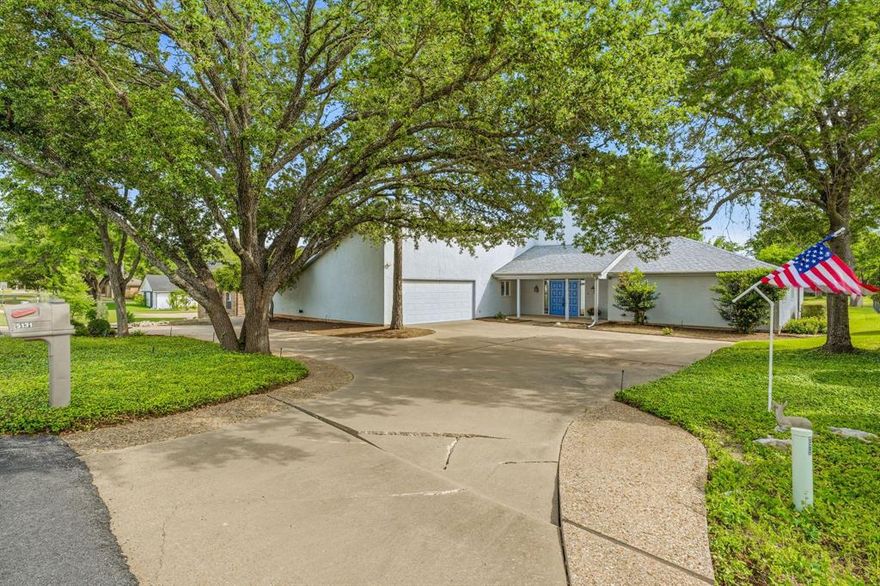 Beautiful Golf Course Living in Pecan Plantation! Make this one your own! This custom-built home sits directly on the lush fairways of Pecan Plantation and offers a serene view of the pond. Expansive windows across the back of the home fill the interior with natural light, creating a warm and inviting atmosphere from the moment you step inside.

The oversized primary suite features a spacious en-suite bath with two large walk-in closets. Step out onto the back patio each morning to enjoy peaceful sunrise views and your first cup of coffee. A split-bedroom layout provides privacy for family and guests, and the home’s solid design offers endless potential for beautiful updates and personalization. With 4 bedrooms, 2.5 bathrooms, and nearly 2500 square feet of living space, there is room for everyone. The garage features space for 2 cars plus your golf cart, making golf life easy!

Perfect for golf lovers or anyone ready to design their dream home in one of Granbury’s most sought-after communities. Pecan Plantation residents enjoy an unmatched lifestyle with unlimited golf, tennis and pickleball, fitness center plus clubhouse amenities, multiple restaurants, grocery stores, a hardware store, and more—all within a secure, 24-hour gated community that feels like its own private town.

Bring your tool box and get started on your new home!