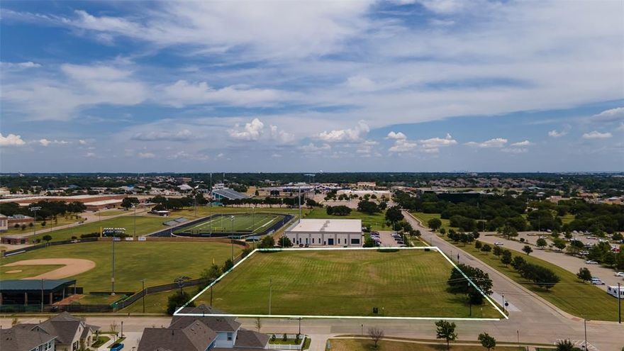 Nice 2.26 acre lot located on the corner of Hawk Ave & Bud Jensen Dr. with frontage on both streets. This lot is flat and ready to be developed. To the north it borders the Birdville High School baseball field, to the west, it borders an office complex. This lot is also located right around the corner from the NYTEX Sports Centre, home of Brahmas Hockey.