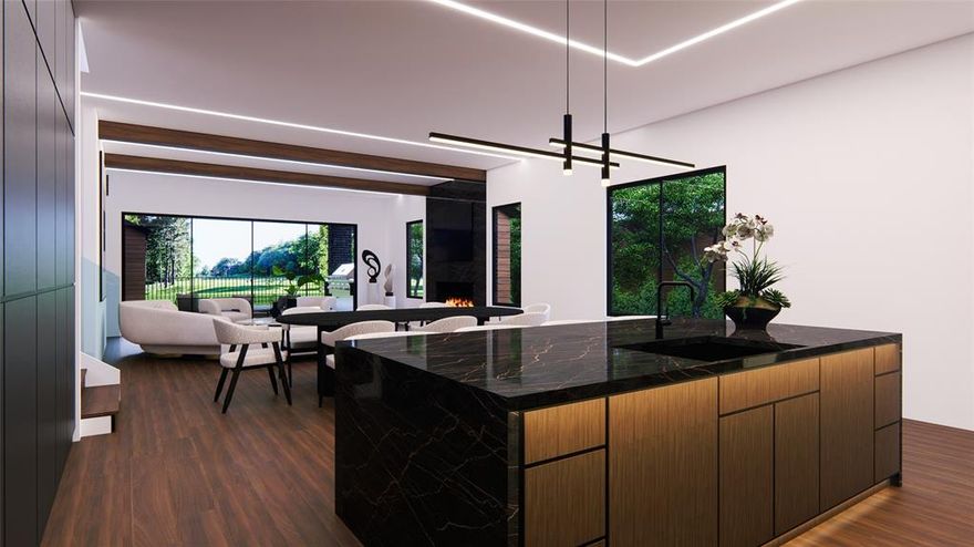 Modern luxury living with breathtaking golf course views.
Ideally situated next to Bent Tree Country Club, this contemporary residence offers a refined open-concept design perfect for today’s homeowner. The thoughtfully designed layout features a spacious prep pantry, a sleek glass-enclosed office, and an inviting backyard patio ideal for entertaining. Upstairs, enjoy a game room with a bar and a secondary primary suite showcasing serene golf course views. With clean lines, modern finishes, and an exceptional location, this home presents a rare opportunity to own a statement property in one of the area’s desirable communities.