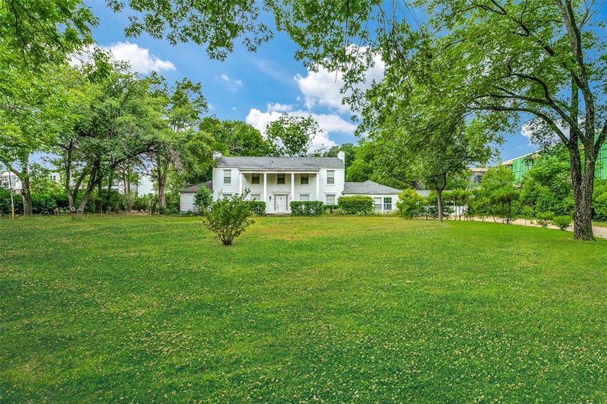 Extraordinary opportunity to own a 1.8 acre estate lot in the heart of Dallas.  Nestled under a canopy of mature trees on the west side of Inwood Road, steps from Inwood Village, near the Dallas North Tollway, and minutes from Love Field.  A rare grand building site offering convenience in a choice location, privacy, and endless possibilities of potential.