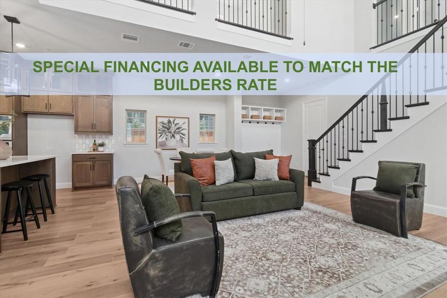 25 miles of hike and bike trails in and around the community. Full access to the gym, multiple pools, pickle ball and tennis count, the lifestyle is what everyone is talking about. This home is location in the most desirable area, FIELDS, FRISCO. A ready to move in home with NEW PRICE & SPECIAL FINANCING AVAILABLE! A rare opportunity to own this never-lived-in luxury home in the Brookside North. Perfectly located near the golf course and PGA Headquarters, this home blends elegance, functionality, and lifestyle in one of the fastest-growing areas of North Texas. Welcome to 3340 Betony Street, where the thoughtfully designed Wethersfield floor plan, offers 4 spacious bedrooms, 3.5 bathrooms, a large loft, and an open-concept layout ideal for modern living. Soaring ceilings in the two-story gathering room create an inviting space flooded with natural light, seamlessly connected to a gourmet kitchen and expansive dining area, perfect for entertaining. Downstairs features include a private guest suite, a powder bath, and hardwood floors throughout the main areas. The gourmet kitchen showcases a large island, stainless steel appliances, and sleek cabinetry. Sliding glass doors offer a beautiful transition to outdoor living. Upstairs, you’ll find a flexible loft, a serene primary suite with a spa-inspired bath and walk-in shower, and two additional bedrooms with generous closets and a full bath. A private balcony offers a tranquil outdoor space to relax and unwind. Located in Fields, Frisco’s premier master-planned community, residents enjoy access to resort-style amenities including a clubhouse, pool, fitness center, pickleball courts, and scenic walking trails. Minutes from Legacy West, The Star, shopping, dining, and top-rated Frisco ISD schools. This never-lived-in, move-in-ready home is the perfect combination of luxury, convenience, and community. Schedule your private showing today!