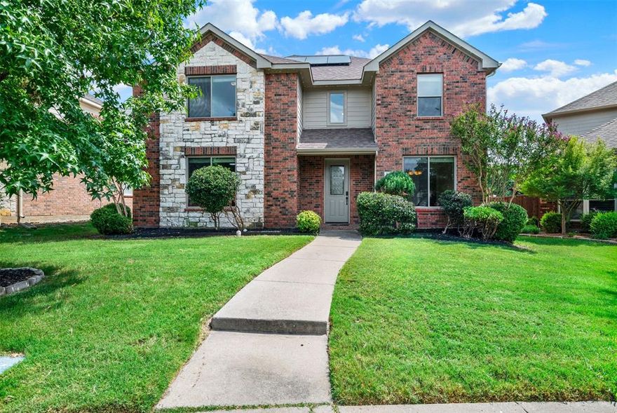 Perfect layout with plenty of space and privacy for the entire family. Large beautiful 6 bedroom home with 4 full bathrooms.
Most ideal bonus bedroom suite, perfect for an in-law or visiting college student! 
This stunning two-story house is fully equipped with the greatest energy efficient features! Perfectly equipped for modern living. 
New sound proof energy-efficient windows and doors all throughout the house providing ample natural light while keeping your energy bills low.
Brand new solar system (with battery backup and storage) generates up to 80kWh of power each day providing nearly free electricity to the home.
Excess power automatically sells to grid for a profit and batteries provide night time power and off-grid usage during power outages.
Cutting edge energy efficient insulation in the attic. 
Smart refrigerator conveying with the property. For sure an extra plus! 
Automated backyard gate with control remote worth 18K providing innovation, privacy, and security. 
Ecobee thermostats. Recently replaced ceiling fans in each room all throughout.
Master expanded shower with smart led mirror above vanity. 
Two 4 yrs old water heaters.  
Dimmable lights in kitchen. 
Tesla charger installed in garage for your Tesla to charge overnight.

There’s more! The property is adorned with remote-controlled outdoor lights, allowing you to set the perfect ambiance for any occasion or holiday. 
These remarkable upgrades are just some of the many reasons you'll want to see this for yourself and make it all yours!! Your family will love this! 
Don’t miss the opportunity to own this exceptional home that blends luxury, technology, and efficiency. Schedule a tour today!

***Preferred lender offering a one point concession towards rate buy down or closing cost with qualified buyer***