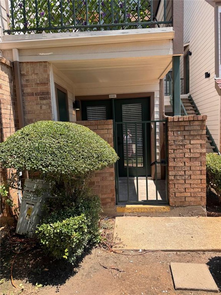 Discover this freshly remodeled 1-bedroom, 1-bathroom condo in the heart of North Arlington! Featuring luxury vinyl plank flooring throughout, a sleek black-tiled fireplace with a cedar mantle, and fresh paint, this home blends modern updates with cozy charm. The kitchen is beautifully upgraded with black honed granite countertops, a white subway tile backsplash, new stainless appliances, crisp white cabinets, new hardware, new hot water heater and updated plumbing and light fixtures. STACKABLE WASHER DRYER and Refrigerator included.

The spacious primary bedroom is tucked away in the back for privacy, offering a large closet and an updated bathroom with a tub shower combo and black granite countertops. Additional highlights include ample storage with multiple closets, an outside storage unit, and a private patio enclosed with a stylish iron gate.

Set among mature shade trees, this condo offers unbeatable convenience — just minutes from AT&T Stadium, Globe Life Field, Six Flags, Hurricane Harbor, and an array of restaurants and shopping. With quick access to Highway 360, I-20, I-30, and 161, commuting is a breeze.

Residents also enjoy resort-style amenities including pools, gym, sauna, tennis courts, basketball courts, and dog areas. Perfect for anyone seeking a low-maintenance lifestyle with easy access to the best of Arlington!