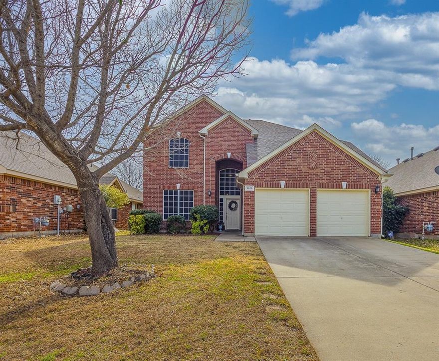 This beautifully updated 4 bedroom, 3 bath home with 2,520 square feet and two spacious living areas sits directly on the golf course, offering both scenic views and an incredible lifestyle. Brand-new luxury vinyl flooring spans the entire downstairs, while plush new carpet enhances the upstairs. Fresh interior and exterior paint give the home a crisp, modern feel throughout.  A spacious kitchen features granite countertops, abundant cabinetry for storage, and a breakfast area perfect for casual dining. Generous walk-in closets and ample storage can be found throughout the home, along with updated lighting in the entry and dining areas that adds warmth and style. Upstairs and down, the flexible layout provides plenty of space for everyday living, entertaining, or creating the perfect home office setup. Every detail has been thoughtfully updated, making this home completely move-in ready. Waterview community is located in Rowlett on the western shore of Lake Ray Hubbard and offers an abundance of amenities, making it the ultimate residential playground. Residents enjoy access to a golf course, a clubhouse with a resortstyle pool and water slide, pickleball courts, tennis courts, sand volleyball courts, stocked fishing ponds, parks, and beautiful green spaces. Whether you’re entertaining friends, enjoying community events, or relaxing with peaceful golf course views from your own backyard, this home offers the perfect blend of comfort, recreation, and lifestyle. Move in ready. Golf course lot. Prime location!